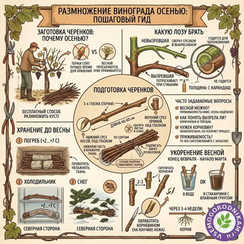 Как сохранить черенки для прививки до весны зимой