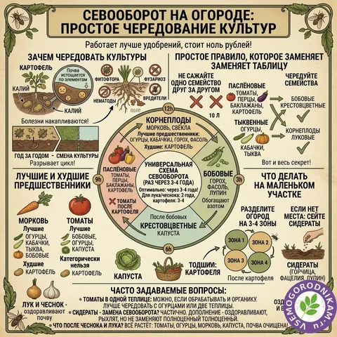 Севооборот на огороде